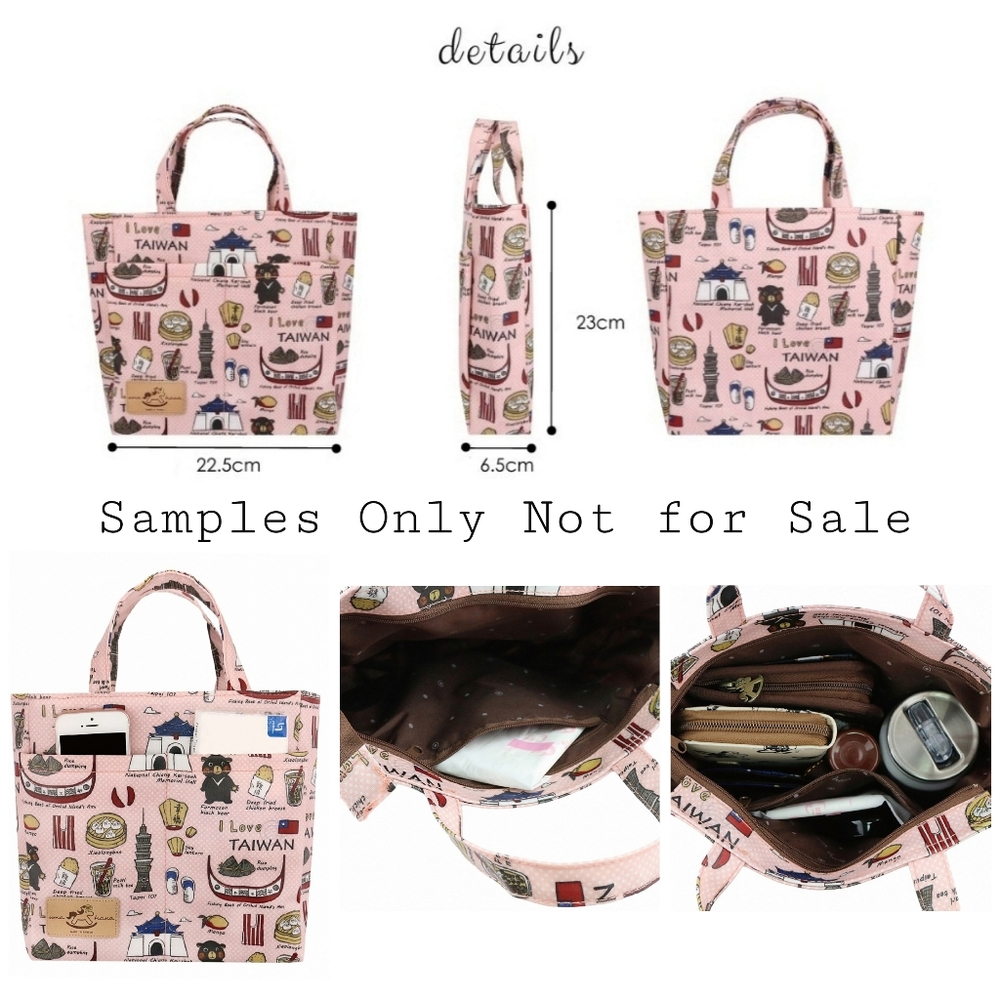 Waterproof Shiba Mini Tote Handbag - Picture 2 of 8